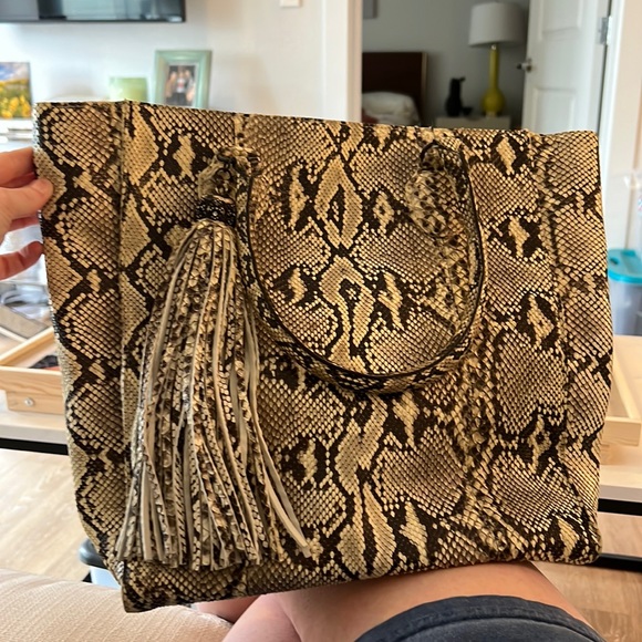 Armenta Handbags - Armenta Snake Skin Tote Bag